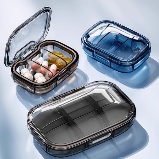 日本小药盒便携分装式药丸药片盒