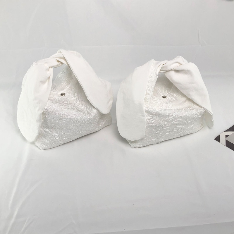 时尚可爱兔耳朵便当包上班带饭包午餐饭盒袋帆布包手提手拎包