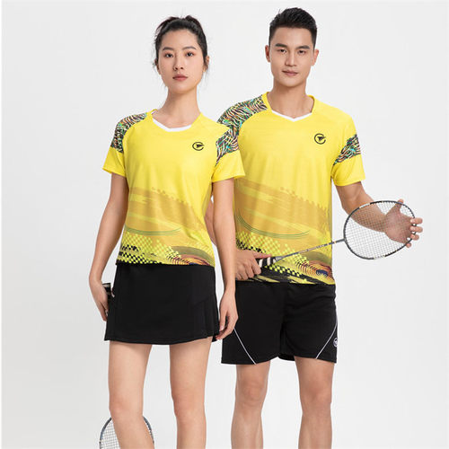 新品羽毛球服套装速干男女运动球衣球裤排球短袖T恤乒乓球服学生