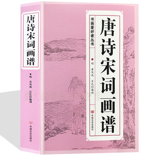 唐诗宋词画谱 中国书法 国画技法 传世画谱芥子园三希堂画宝山水画人物工笔白描图谱传统画谱名家名作赏析 书画爱好者从书籍
