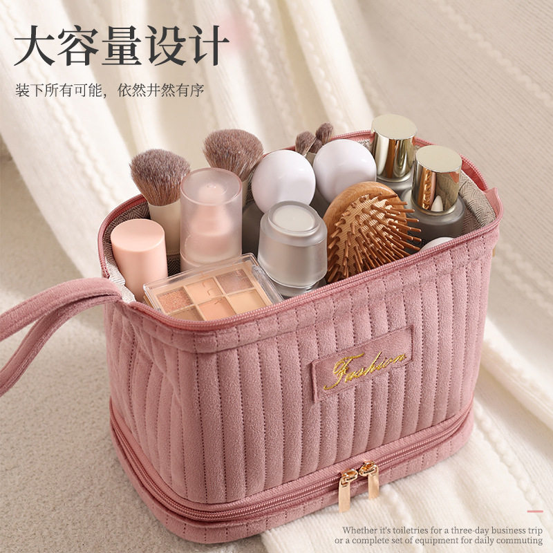 旅行季便携分区大容量化妆包