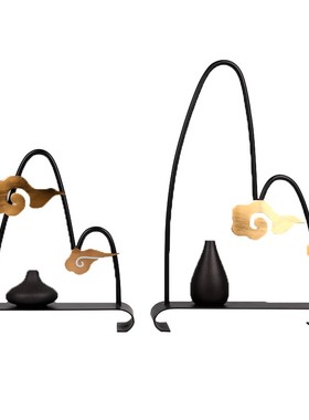 新尚金属摆件新中式玄关创意装饰