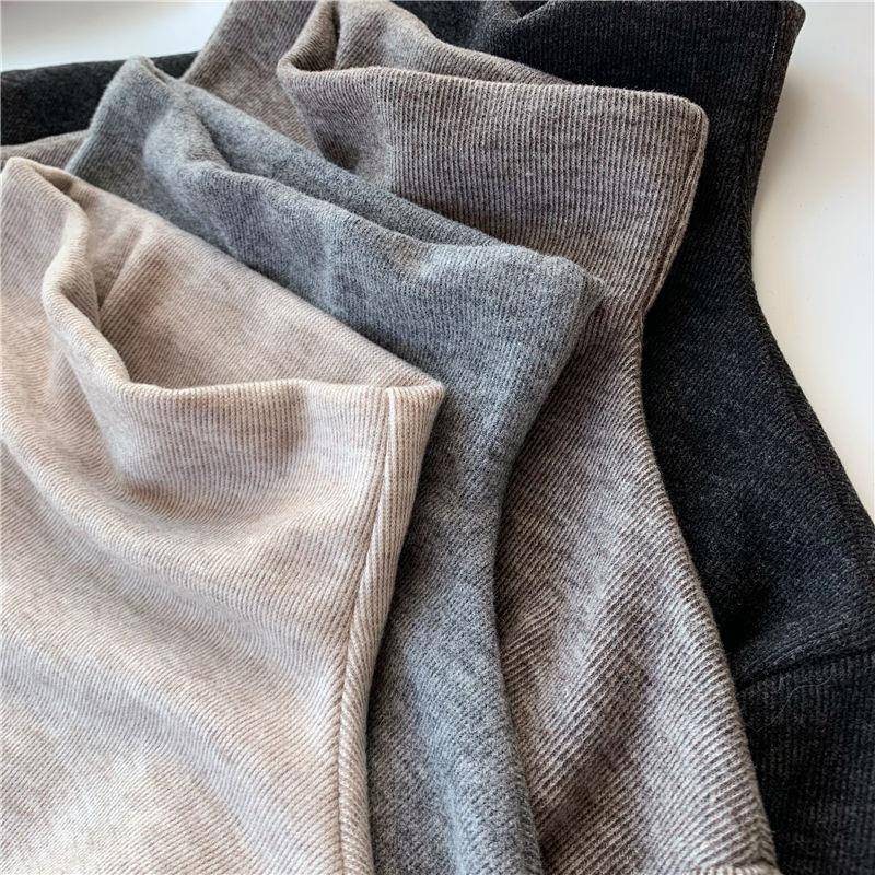 新款学搭打气秋冬洋半高领磨毛t恤女长衫袖加厚底生内上衣潮