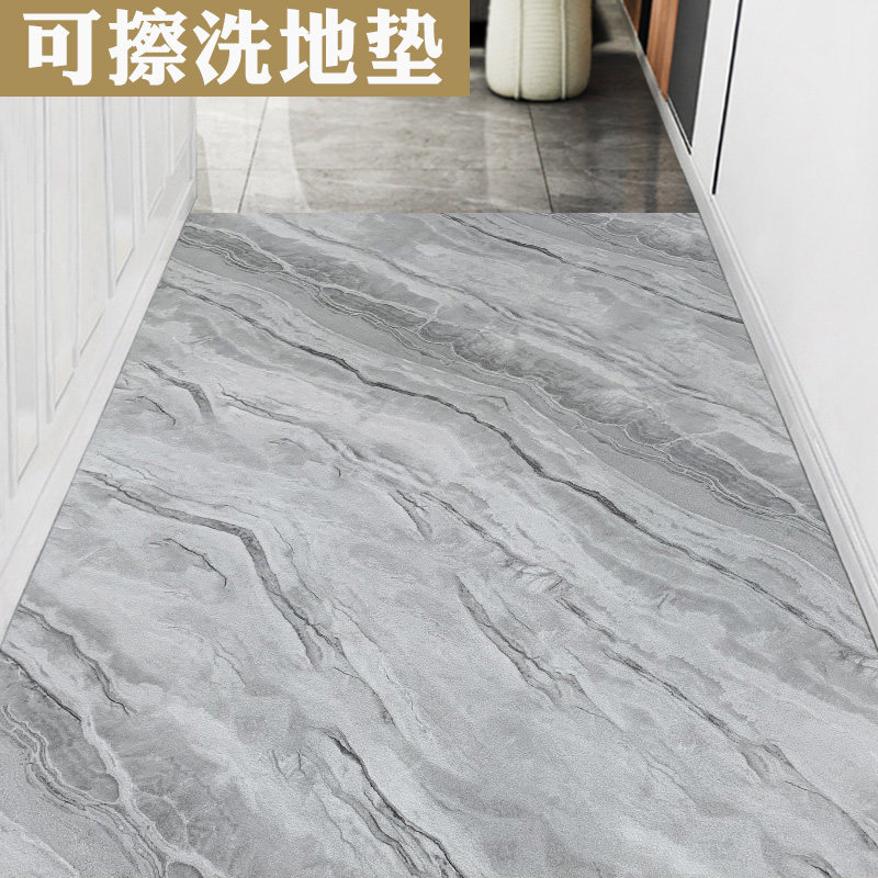 pvc 地垫家用轻奢风地毯进门垫防滑可擦免洗门口进入户门厅脚踩垫