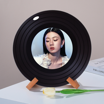单依纯可定制高档黑胶唱片摆件新家电视柜壁龛桌面摆件创意礼品物