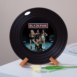 Blackpink周边黑胶唱片摆件杂志架装饰电视柜子摆件创意生日礼物