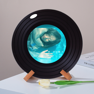 陈粒周边可定制黑胶唱片摆件电视柜酒柜桌面装饰摆件个性创意礼品