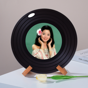 邓丽君周边黑胶唱片摆件杂志架电视柜壁龛新家陈列摆件创意礼物