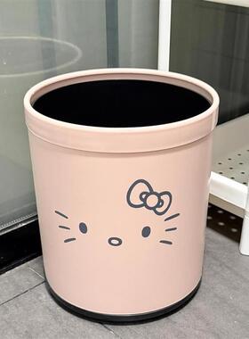 helloKitty垃圾桶家用2025新款客厅高颜值垃圾篓卫生间垃圾收纳筒