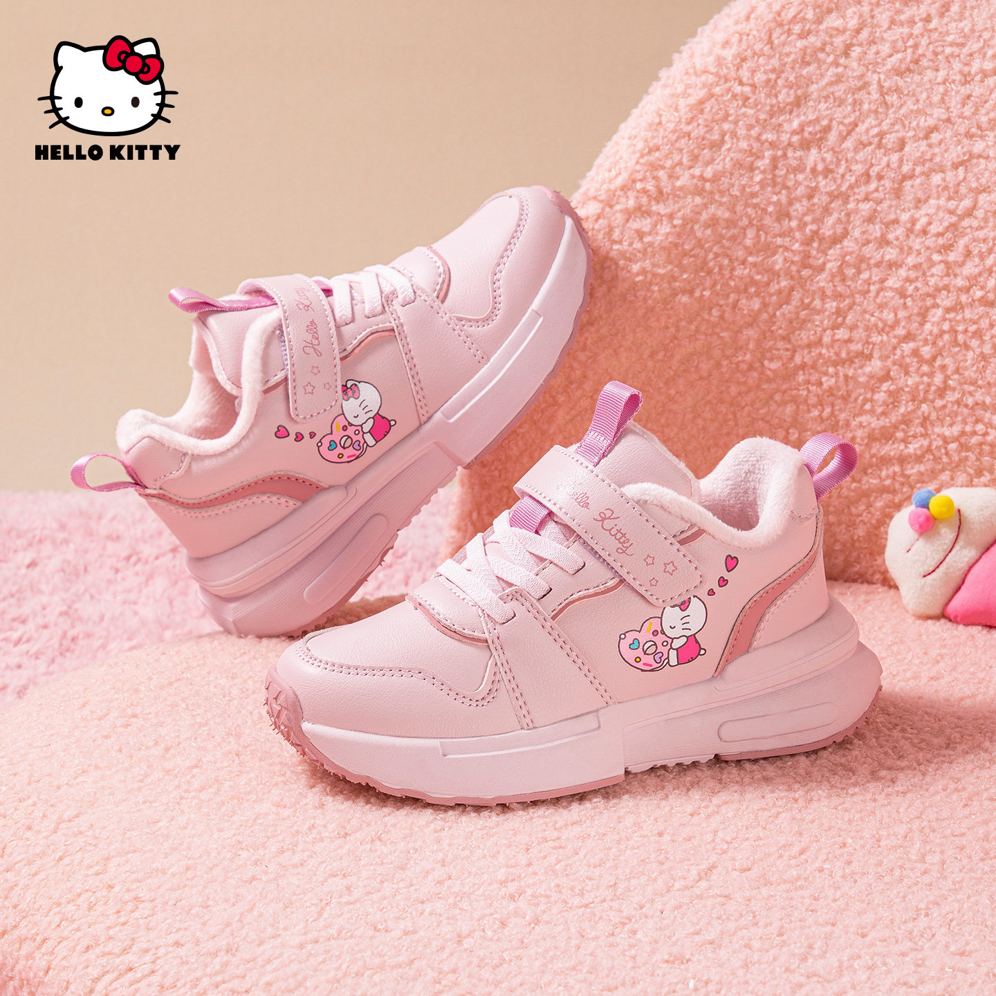 HelloKitty女童运动鞋加绒运动鞋
