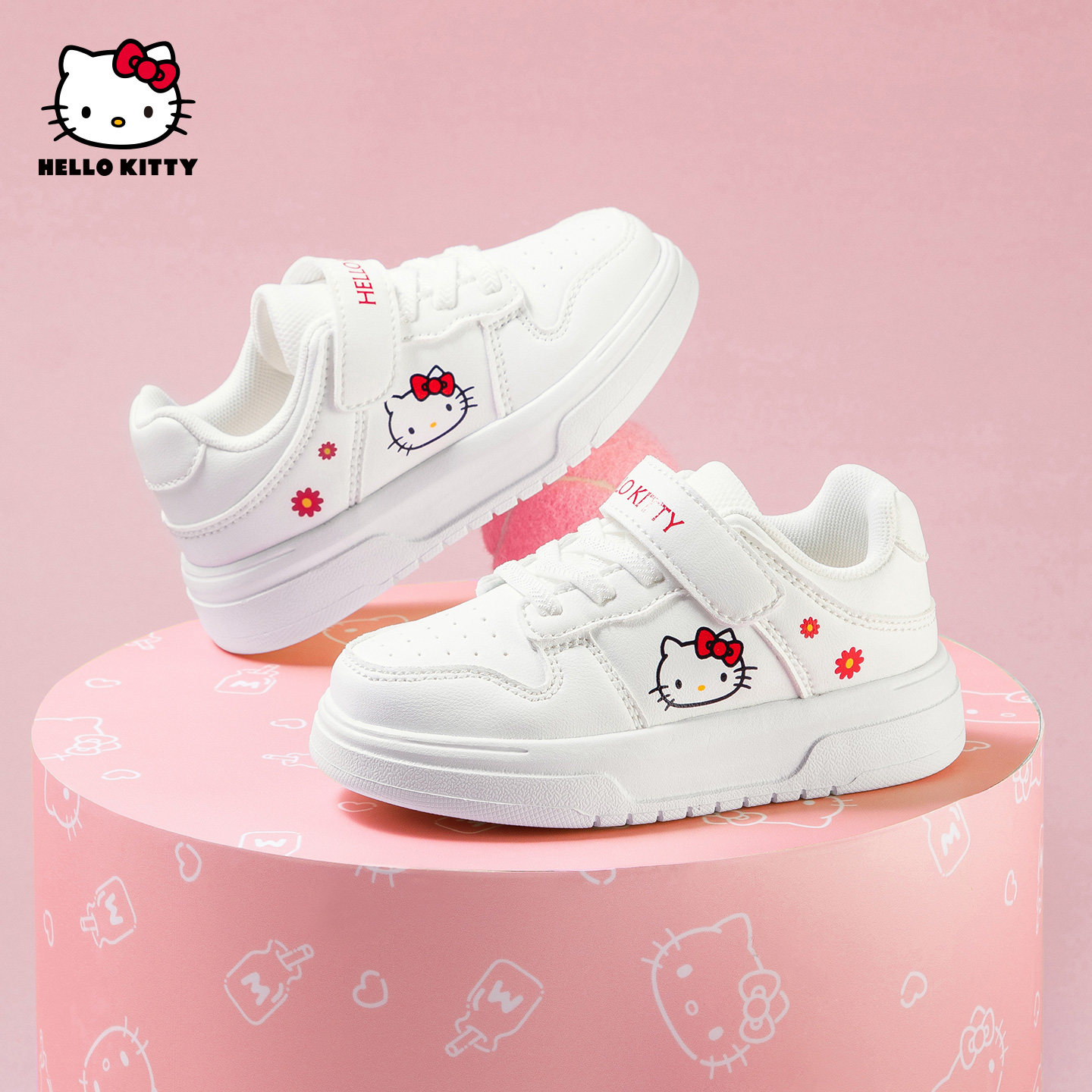 hellokitty童鞋儿童板鞋2025秋季新款女童小白鞋女孩白色休闲鞋,童鞋/婴儿鞋/亲子鞋,板鞋,淘宝优惠券,粉丝福利购,淘宝优惠卷