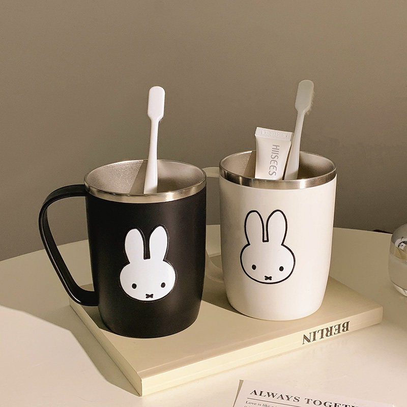 可爱小兔漱口杯304不锈钢牙刷杯学生情侣牙缸牙杯防摔家用洗漱杯,家庭/个人清洁工具,洗漱杯,淘宝优惠券,粉丝福利购,淘宝优惠卷