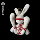 创意绑绑兔挂件绳艺小兔子玩偶捆绑束缚兔钥匙扣摩托车载挂饰礼物