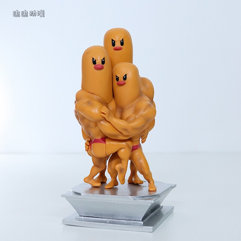 宠物小精灵gk 肌肉猛男 地鼠三兄弟 抖音潮玩手办模型摆件男礼物