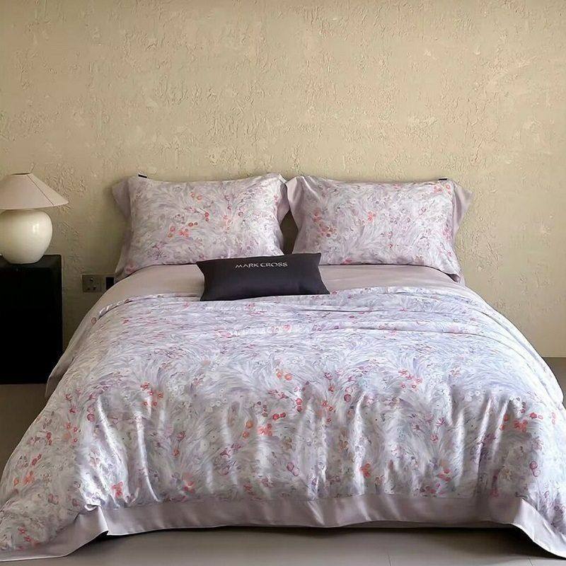 MARK CROSS玛洛驰冷凝超细旦天丝四件套数码印花被套床单丝滑床品,床上用品,床品套件/四件套/多件套,淘宝优惠券,粉丝福利购,淘宝优惠卷