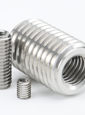 车架M6转M12螺纹修补套长20内外丝长22补心螺纹套M10转M20L6牙套