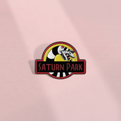 SATURN PARK简洁短语黑白蛇型胸针金属徽章小众设计可爱胸针配饰