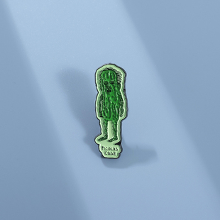 搞怪的苦瓜人胸针皮奥拉斯笼趣味金属徽章别针配饰包装饰勋章挂件