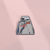 LOADING…创意可爱卡通企鹅胸针金属徽章学生男女扣针衣服包配饰