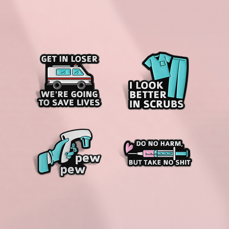 医学生护士服创意救护车徽章医学生礼物饰品金属徽章固定衣服胸章