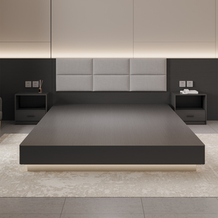 酒店专用床宾馆家具标间全套民宿客房双床全季五星级高端定制床箱