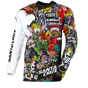 夏季越野摩托车骑行服山地车速降服自行车骑行透气速干衣