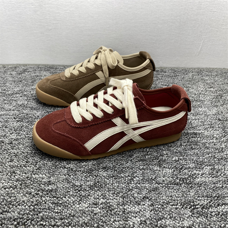 真皮平底复古阿甘鞋女新款德训鞋