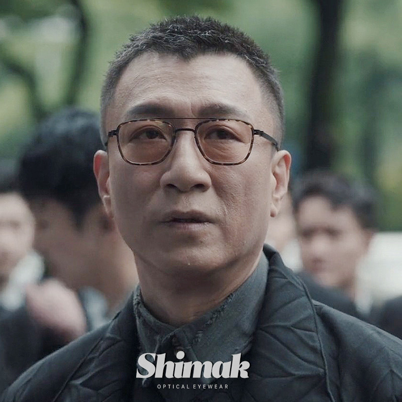 扫黑风暴孙红雷李成阳同款眼镜商务双梁超轻纯钛眼镜框近视变色男