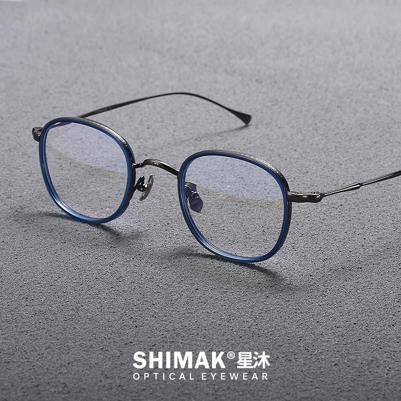 日系超轻复古特色近视眼镜框男款万年龟女板材纯钛高度数小众文艺,ZIPPO/瑞士军刀/眼镜,定制成品光学镜,淘宝优惠券,粉丝福利购,淘宝优惠卷