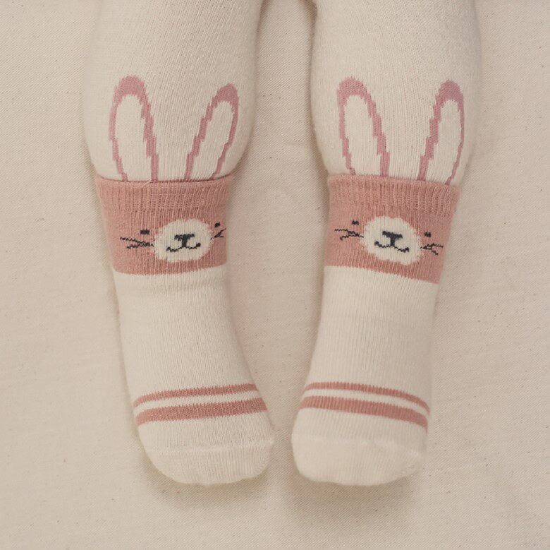 韩国进口KIDS CLARA婴儿童袜子男女宝宝打底裤春秋加档大pp连裤袜