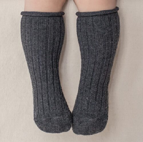 防滑卷边中筒袜婴儿童袜子韩版春