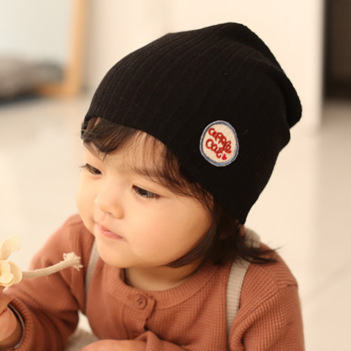 针织棉婴儿童帽子applecat套头帽