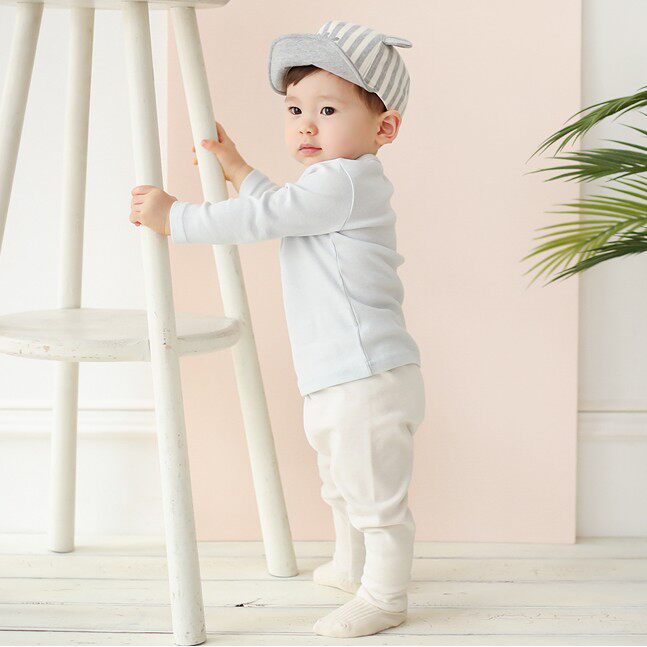 韩国进口KIDS CLARA婴儿春秋童装男女宝宝棉质打底大pp裤子长裤