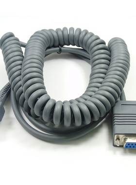 symbol 讯宝 LS2208 4208 DS9208扫描枪数据线RS232串口伸缩弹簧