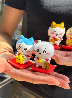 Chiikawa吉伊卡哇乌萨奇招财系列手办盲盒祈福小八摆件新年礼物