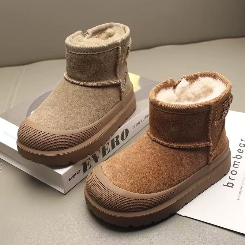 2025冬季新款儿童雪地靴防滑男童大棉鞋女童棉靴加绒加厚保暖