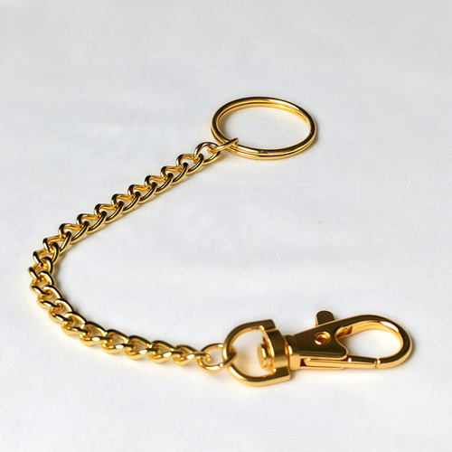 DIY6mm包挂饰链配件仿金色双层