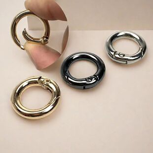 金属环圆扣圆环扣环圈圆圈扣弹簧圈开口环包包环扣包包配件物件