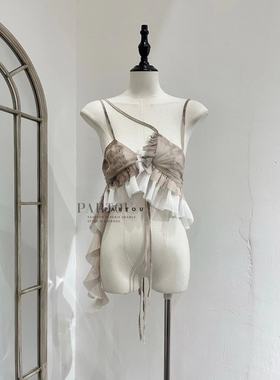 【SALE】PengTai 24ss 不规则系带上衣 PARTOU品牌集合店