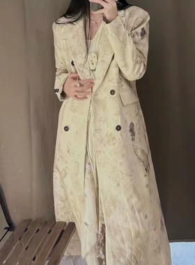 ISAEI - 植物染双排扣廓形长外套 PARTOU品牌集合店