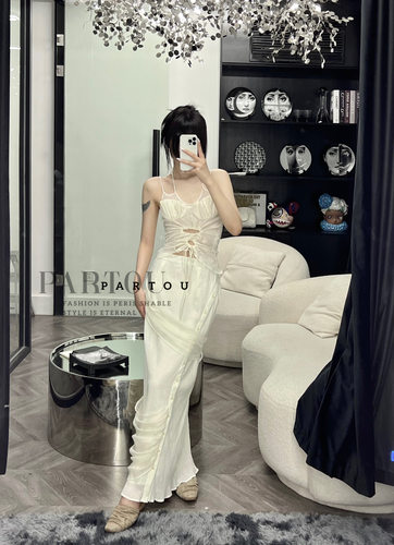 jageechen小众暗黑绷带半裙