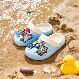 宝宝凉鞋夏季2026新款洞洞鞋男童拖鞋女童儿童凉鞋软底外穿沙滩鞋