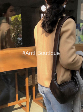Anti定制 | 头层羊皮定制牛角包LEMAIRE斜挎包法式可颂女小众设计