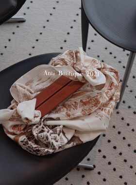 Antiboutique 独家silkkit头层牛皮丝巾夹磁扣吸铁夹丝巾包扣