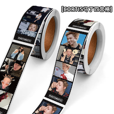 240贴Martin马丁封口贴纸男团cortis成员ins风高颜值帅照周边贴画