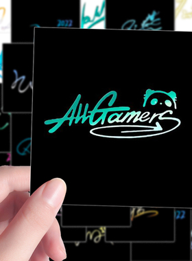 160张KPL选手签名王者荣耀职业选手一诺九尾无畏手写ins文字贴画