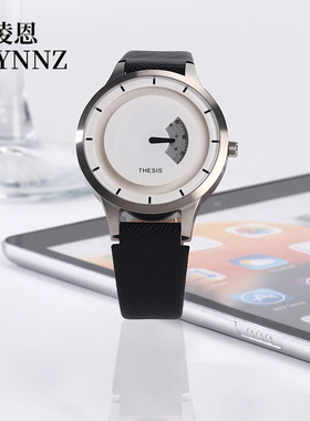 新款简约表盘学生手表韩版休闲男士机械表创意商务腕表进口机芯