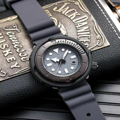 夜光旋转单日历胶带手表石英表男士 手表防水手表复刻 10号