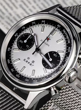 红星原创华流国货腕表熊猫盘手表机械男防水复古正品计时手表