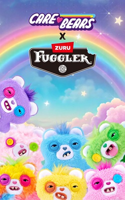 现货Fuggler正品萌牙怪兽爱心熊盲盒毛绒挂件搞怪公仔钥匙扣潮玩